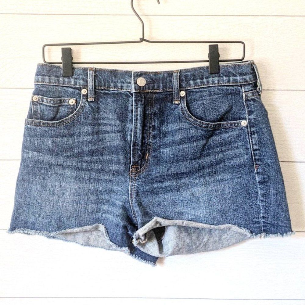 GAP High Waist Cut Off Jean Shorts 29